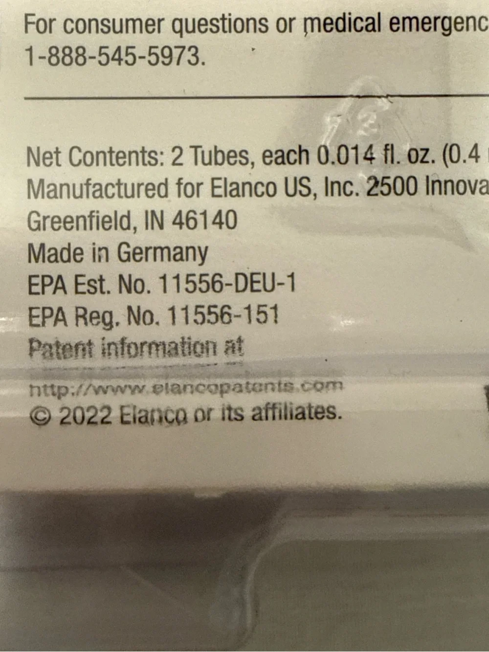 Elan Advantage II Small Cat Topical Flea Prevention - Green